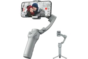 GDSZDDXX Portable 3-Axis Gimbal Stabilizer for Smartphone, Premium Gimbal for iPhone 15/14/13/12 Pro Max/Android/Huawei/Samsung, Face Trakcing Stabilizer for Video Recording, TikTok Vlogging Kit