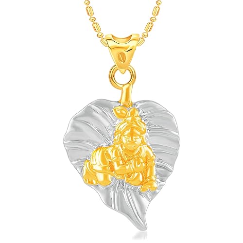 VK Jewels Pendant Pendant for Women (Golden) (vkp3149g)