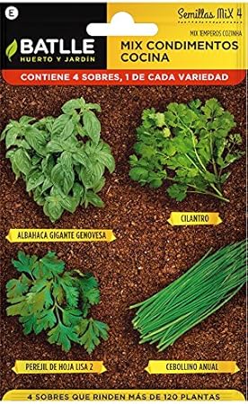 Huerto Urbano - Mix Condimentos Cocina - HU - Batlle: Amazon.es ...