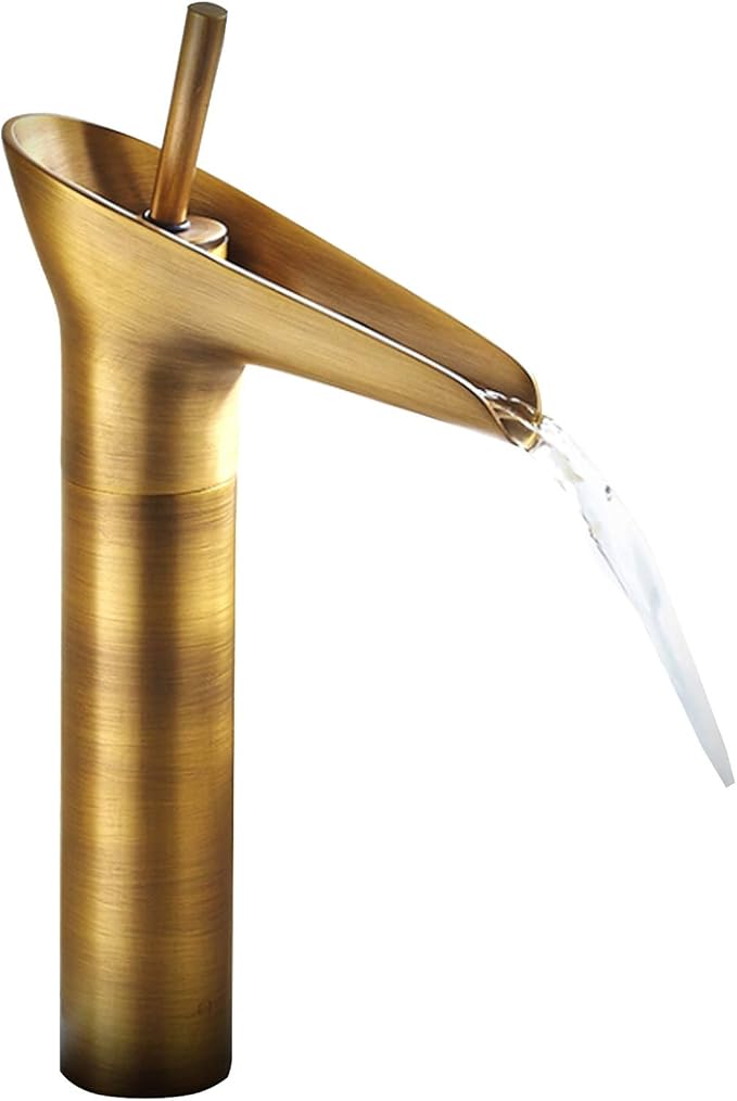 WYFZT Cuarto de baño Cascada Grifo del Lavabo Tradicional Sola Palanca