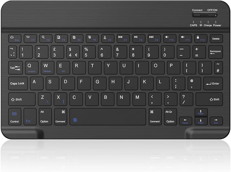 PINKCAT Bluetooth Keyboard Ultra-Slim Wireless UK Layout 3.0 Rechargeable