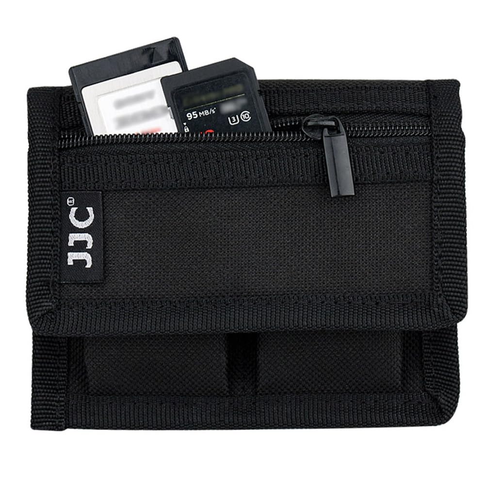 JJC Camera Battery Pouch Storage Bag Case & Memory Card Holder for Canon LP-E6 LP-E8 LP-E10 LP-E12 Nikon EN-EL14 EN-EL15 Sony NP-FW50 NP-F550 NP-FZ100 AA Batteries