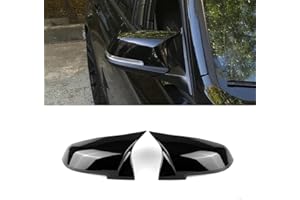 SNA Side Mirror Caps for 3 Series F30 F31 F34 4 Series F32 F33 F36 2 Series F22 F23 1 Series F20 X1 E84 M2 F87 (Gloss Black A