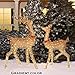 CHRISTMAS BUCK DOE SCULPTURE SET PRE LIT REINDEER DEER LIGHT OUTDOOR YARD DECOR