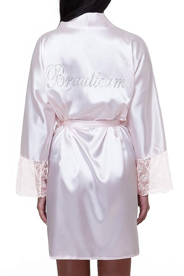 bademantel braut und brautjungfern