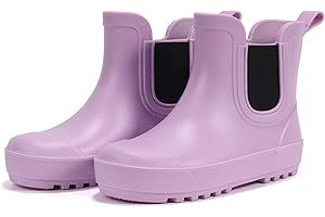 WILLPORT Toddler Rain Boots,Waterproof kids Chelsea Rain Boots for Boys and Girls