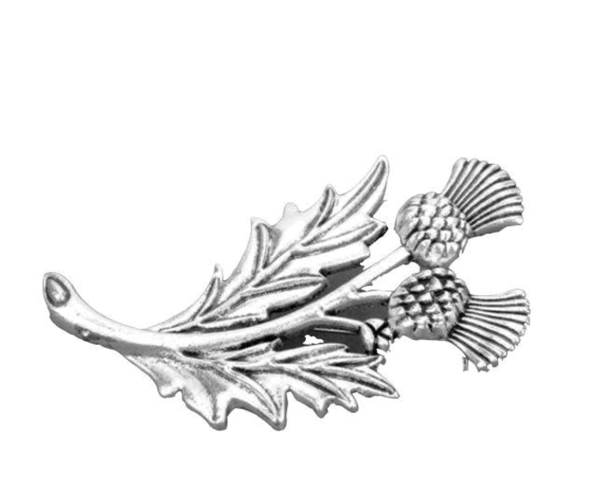 Scottish Thistle Brooch for Women, National Flower of Scotland Emblem