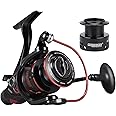 KastKing Sharky Baitfeeder III Spinning Reel 10+1 Shielded Stainless Steel BB - Carbon Fiber Drag for Live Liner Bait Fishing Action