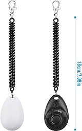 Diyife 2 Pieces Dog Training Clicker with Wrist Strap Multi-Color ABS view 7