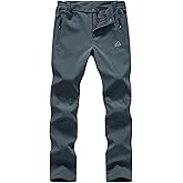 TBMPOY Women's Ski Snow Pants Waterproof Windproof Fleece Lined Warm Hiking Insulated Softshell Cargo Pant 4 Pockets