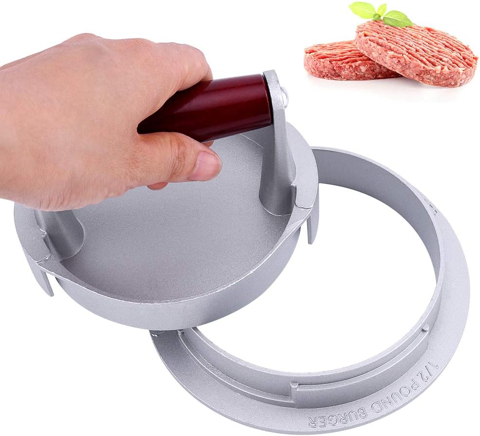 RBAYSALE Burgerpresse BBQ Hamburgerpresse aus Aluguss, Patty Maker mit