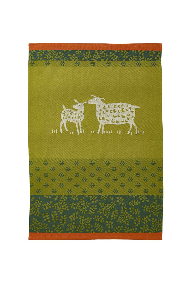 Coucke Printed Cotton Jacquard Sheep Tea Towel 50 x 75 cm