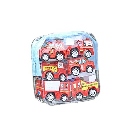Sulifor Mini-Spielzeugauto, 6-teiliges Mini-Truck-Spielzeug und Rennspielzeug-Set