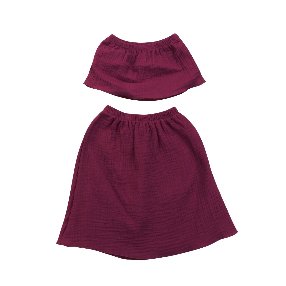 wine red skirt outfit