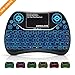 (Updated 2018, 7-Color Backlit) Wireless Mini Keyboard with Touchpad Mouse and Multimedia Keys, 2.4GHZ USB Handheld Rechargable Remote Keyboard for PC,PAD,Smart TV Google Android TV Box,HTPC,IPTV,PS4