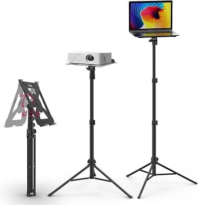 ULANZI Projector Stand, Adjustable Laptop Tripod 60-152cm, 3kg Capacity