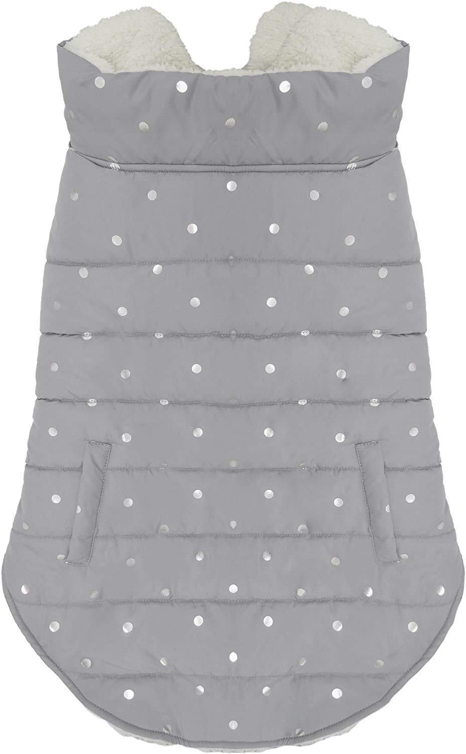 Rosewood Grey Metallic Spot Gilet for Dogs (Large - 52.5cm - 54cm)