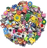 5Star-TD Lot of 100 Pcs Different Random Charms for Croc Shoes & Jibbitz Bands Bracelet Wristband