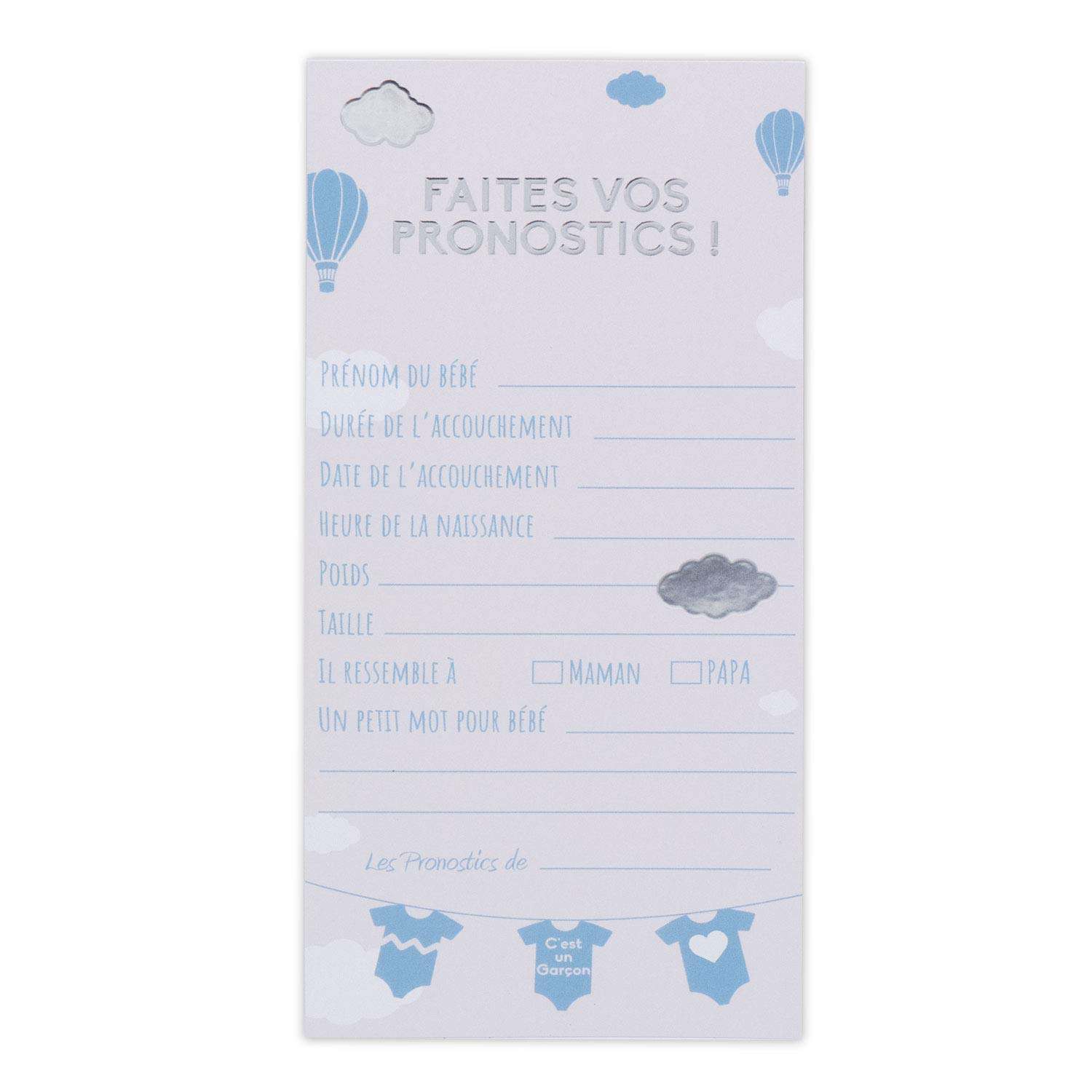 Jeu Et Pronostics De Naissance A Faire Entre Amies Fille 10 Cartes Olilly 10 Cartes Pronostic Pour Baby Shower Cuisine Maison Decorations Et Accessoires De Fetes Centroarco Com