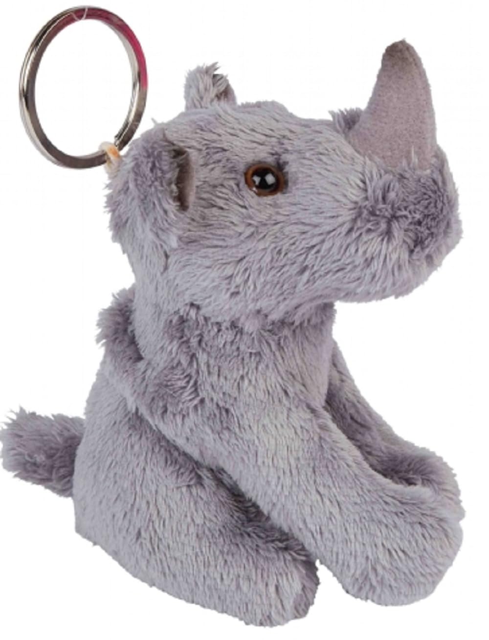 Ravensden Soft Toy Plush Rhino Keyring 10cm