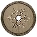 Valery Madelyn 48 inch Woodland Burlap Christmas Tree Skirt Decorations with Snowflake and Faux Fur, Themed with Christmas Tree Decor (Not Included)