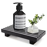 Small Black Bathroom Decor Tray for Counter Dish