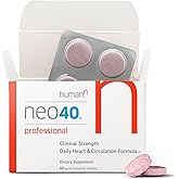 Humann Neo40 Professional - Daily Heart & Circulation Support - Methylfolate, Beet Root Powder, Hawthorn Berry, L-citrulline - 60 Dissolvable Tablets