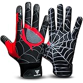 RAYFITS Football Gloves Receiver Gloves Super Sticky Boost Grip & Performance for Games & Training – Youth & Adult Sizes