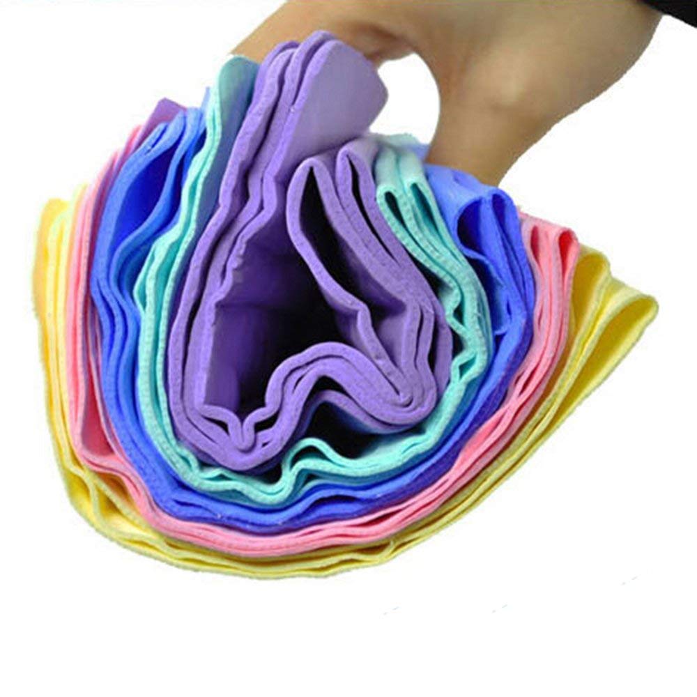 Commercial Grade Drying Chamois (10, Multi Color (Large))