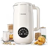 8-in-1 Automatic Nut Milk Maker Machine, 50oz | Soy Milk Maker with 12 Blades, For Homemade Plant-Based Milk, Oat, Soy, Self-Cleaning, Keep Warm, 12-Hour Delay