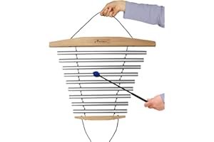 ARBOREA Handy Chime with Mallet for Relaxing Sound Bath Meditation Yoga Class Energy Refresh 9 Tone Swing Chime Sound Healing Instrument