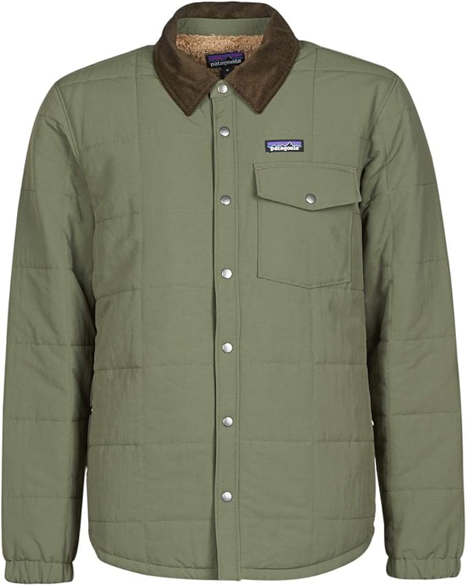 Patagonia Men's Isthmus Quilted Shirt Jacket Industrial Green XXL