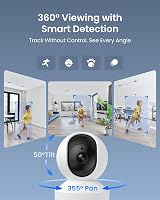 Reolink E1 Pro Indoor Camera 5MP Pan Tilt Auto Tracking Night Vision 2.4/5GHz view 4