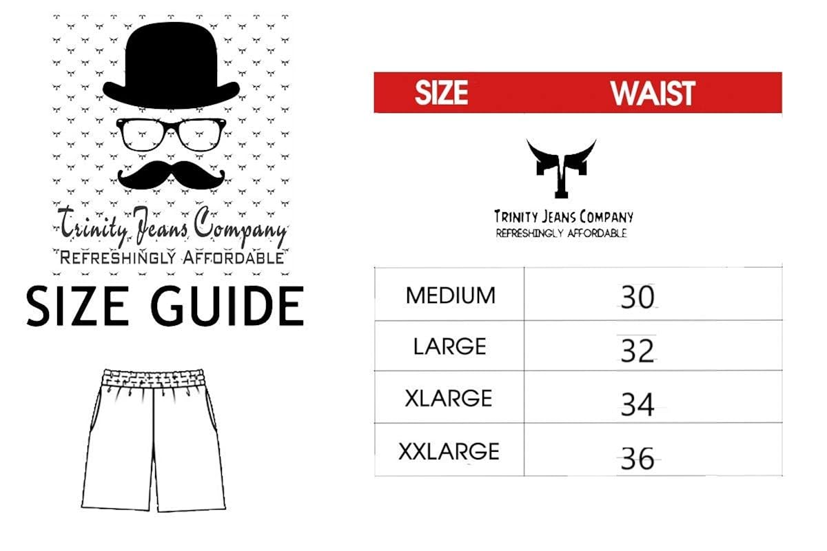 trinity jeans company men's polyester lounge short (black_x-large)