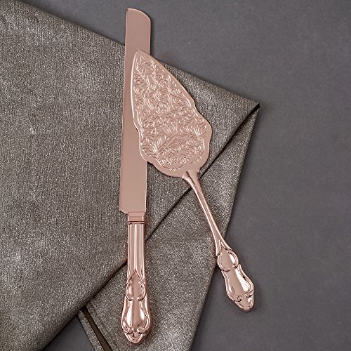 Ivy Lane Design A92191 Cake Server Set, Rose Gold