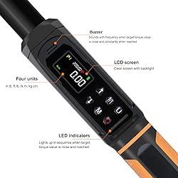 Uharbour Digital Torque Wrench 1/2 Drive, 2.2-147.5