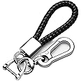 Tukellen for Leather weave keychain suit for car keychain keyring Present for Man and Woman，Durable and comfortable