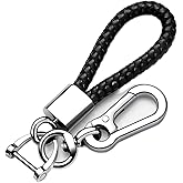 Tukellen for Leather weave keychain suit for car keychain keyring Present for Man and Woman，Durable and comfortable