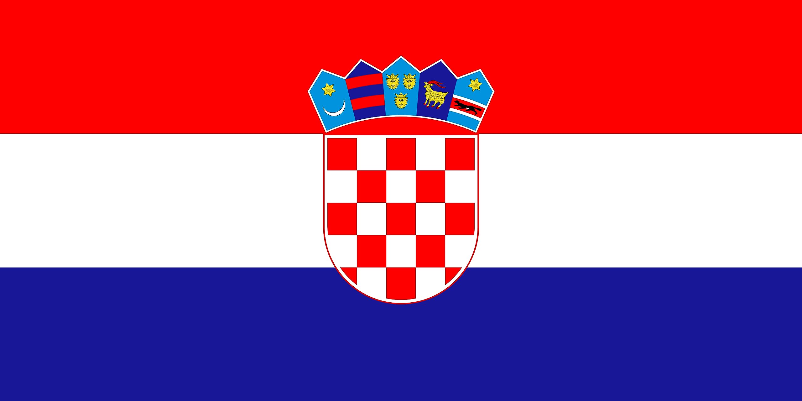 Premium Flags – 90 x 150 cm / 150 cm 90 cm – Made of Polyester with Golden Eyelets – Durable and Weatherproof (Croatia) — image 1