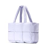 Herald Puffer Tote Bag for Women, Large Quilted