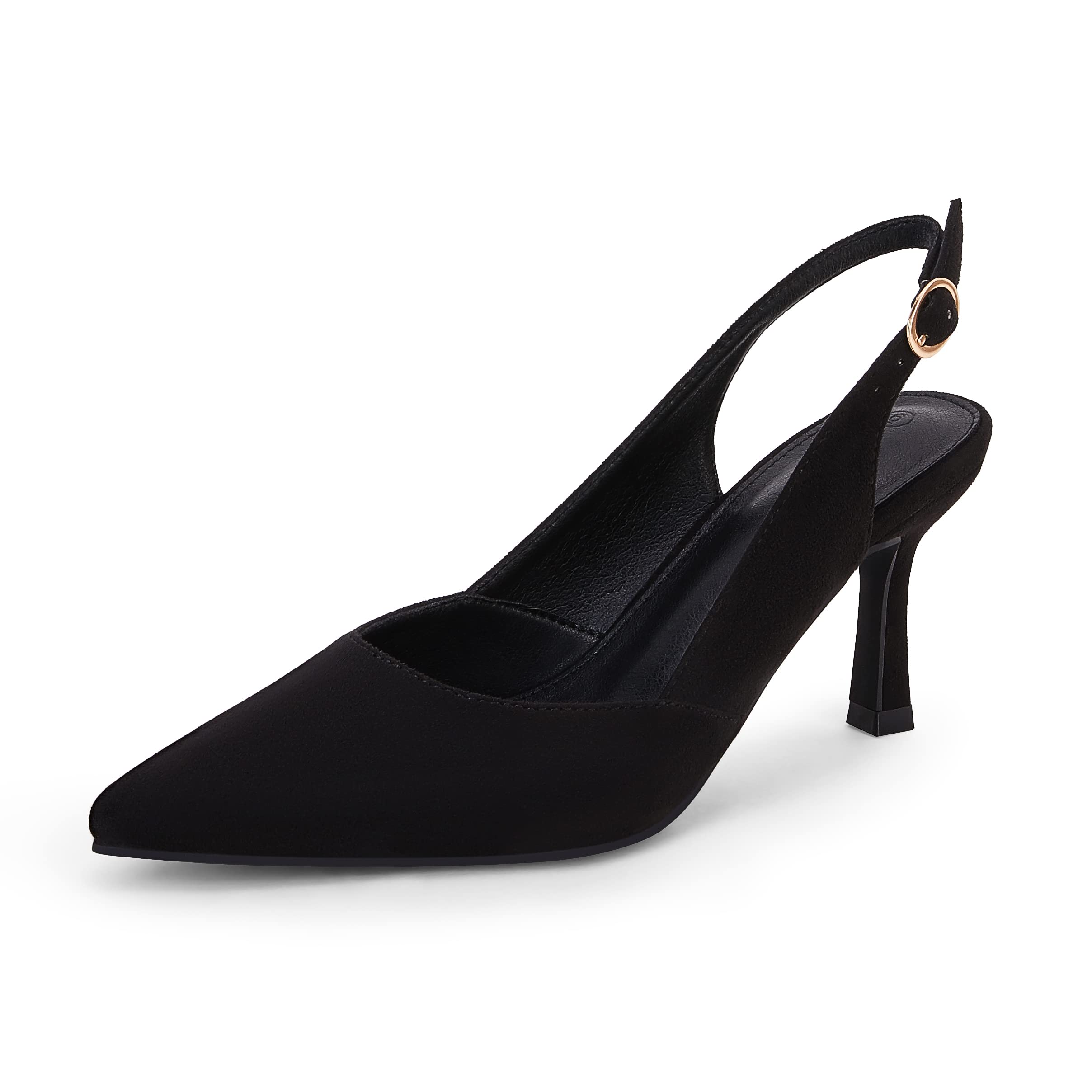 Gold Lace Crystal Embellished Heels | Pointed Toe Party Pumps main image 1