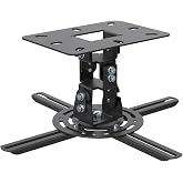 XINLEI Universal Projector Ceiling Mount Low Profile Projector Mount w/Retractable Arms and Multiple Adjustment Function, Black PR14B