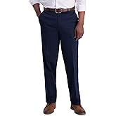 Haggar Men
s Iron Free Premium Khaki Classic Fit Flat Front Expandable Waist Casual Pant (Regular and Big 
Tall Sizes)