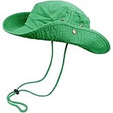 Bucket Hats with String Wide Brim Hiking Fishing UV Sun Protection Safari Unisex Boonie