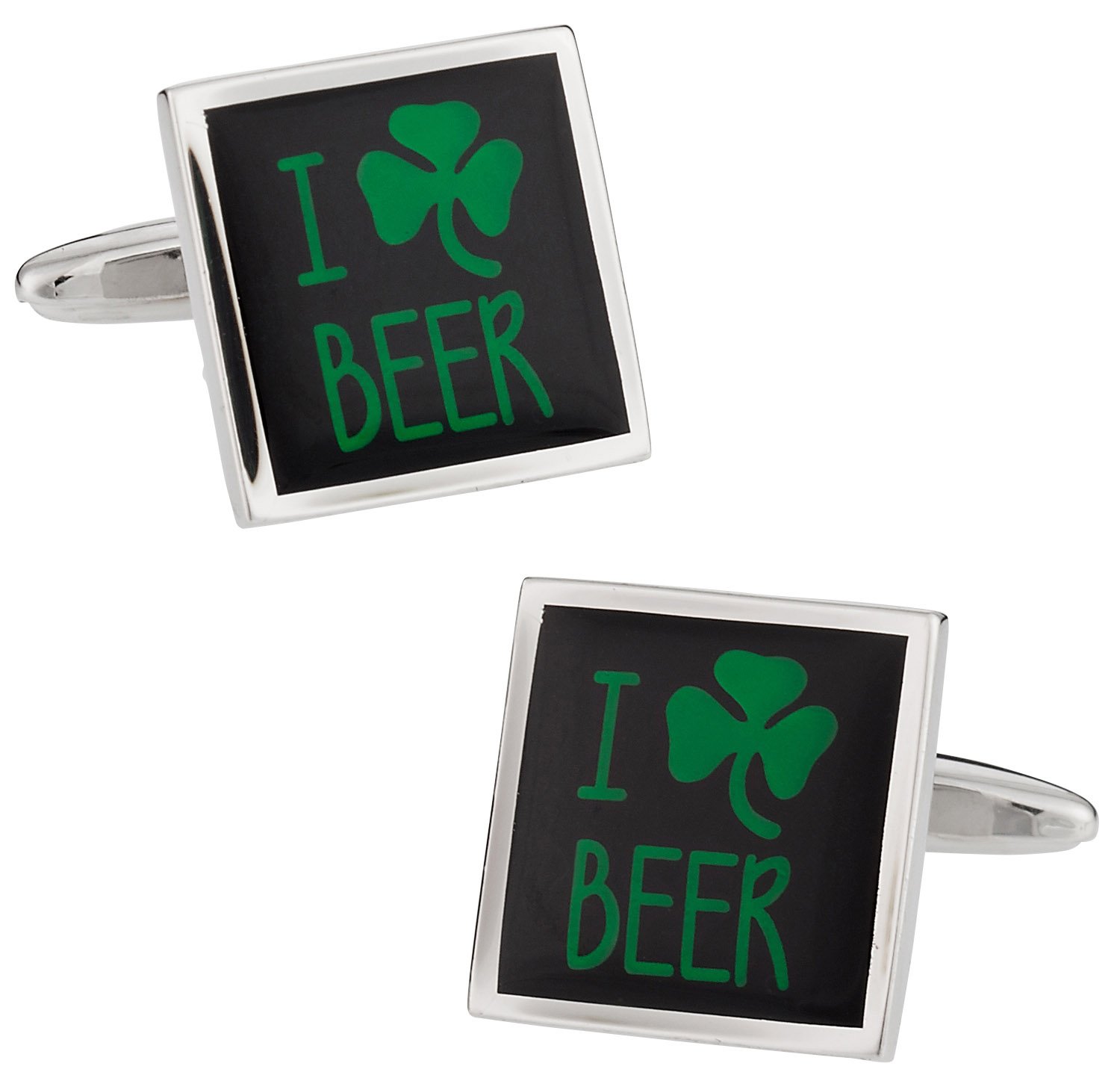 Cuff-Daddy I Love Beer Irish Cufflinks Cuff Links