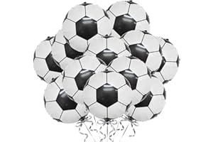 UgyDuky 12Pcs World Cup Soccer Party Balloons, 18Inch Soccer Foil Balloons Soccers Themed Party Decorations for World Cup Cel