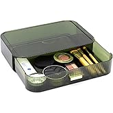 JONKASIPA Makeup Organizer Drawers Stackable, Bathroom Vanity Organizers and Storage, Great for Cosmetics, skincare, Lipsticks, Nail Care (Green,1 Drawer)