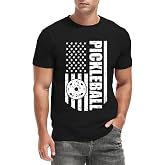 Qskall Mens P-Ball Shirts American Flag T-Shirt