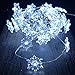 Snowflake String Lights, Silver Plated Copper Wire 10 ft 40Cold White LEDs with Remote Fairy Lights for Indoor, Outdoor Christmas, Wedding, Birthday, Home Parties Decorating (White)