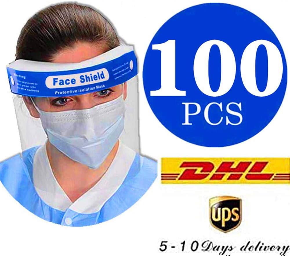 100Pcs face Shield Medical FDA Approved  (Get it with in 7 Days)